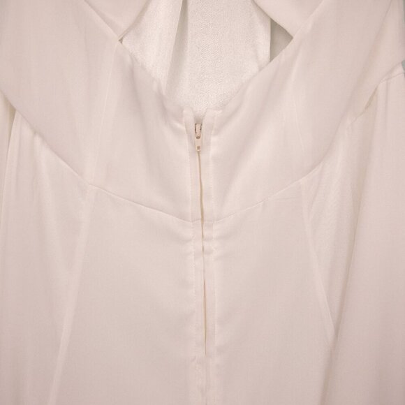 Modcloth Twist of Elate white maxi formal dress-16 - Picture 4 of 5